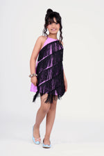 Load image into Gallery viewer, Purple Tunic Dress for Girls
