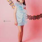 Organza and Satin Seaside Dress