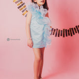 Organza and Satin Seaside Dress