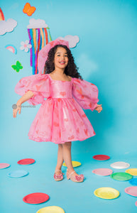 organza frock for girls