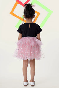 Sparkling Star Dress for Little Girls