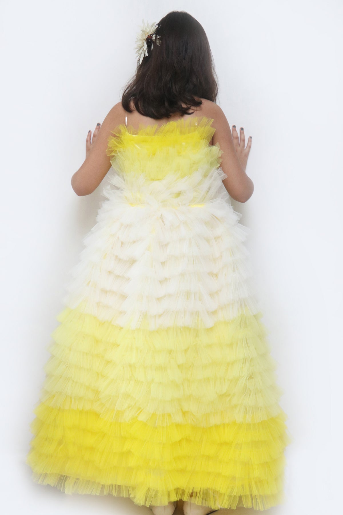 Ruffled Party Gown for Girls