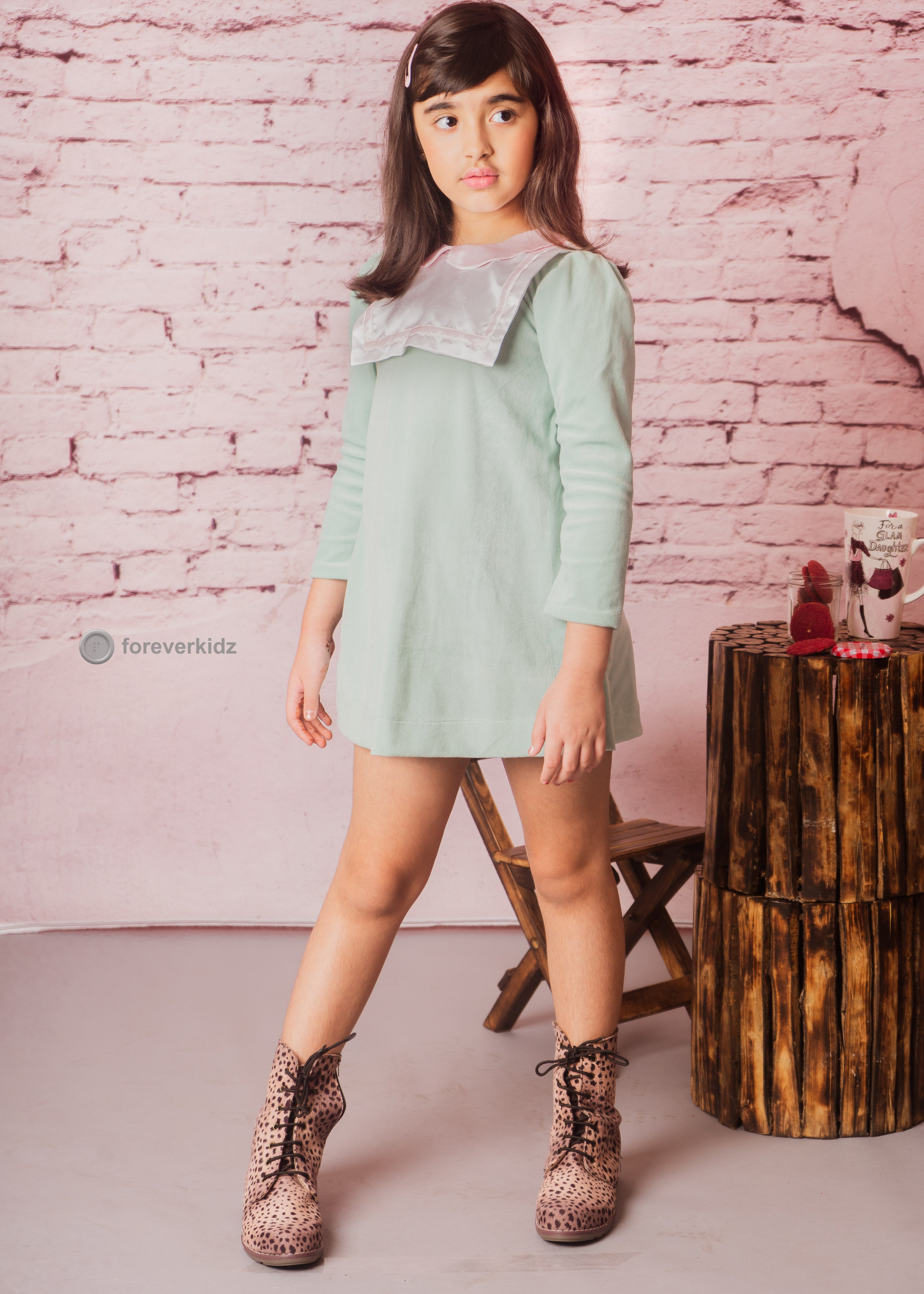 Swedish Peter pan Collared Sailor Dress For girls 