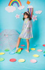 Load image into Gallery viewer, Raincoat Model Neon Party Dress
