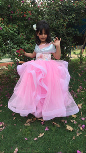 Birthday ruffled gown