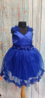 Load image into Gallery viewer, Magical Blue Ruffle Frock

