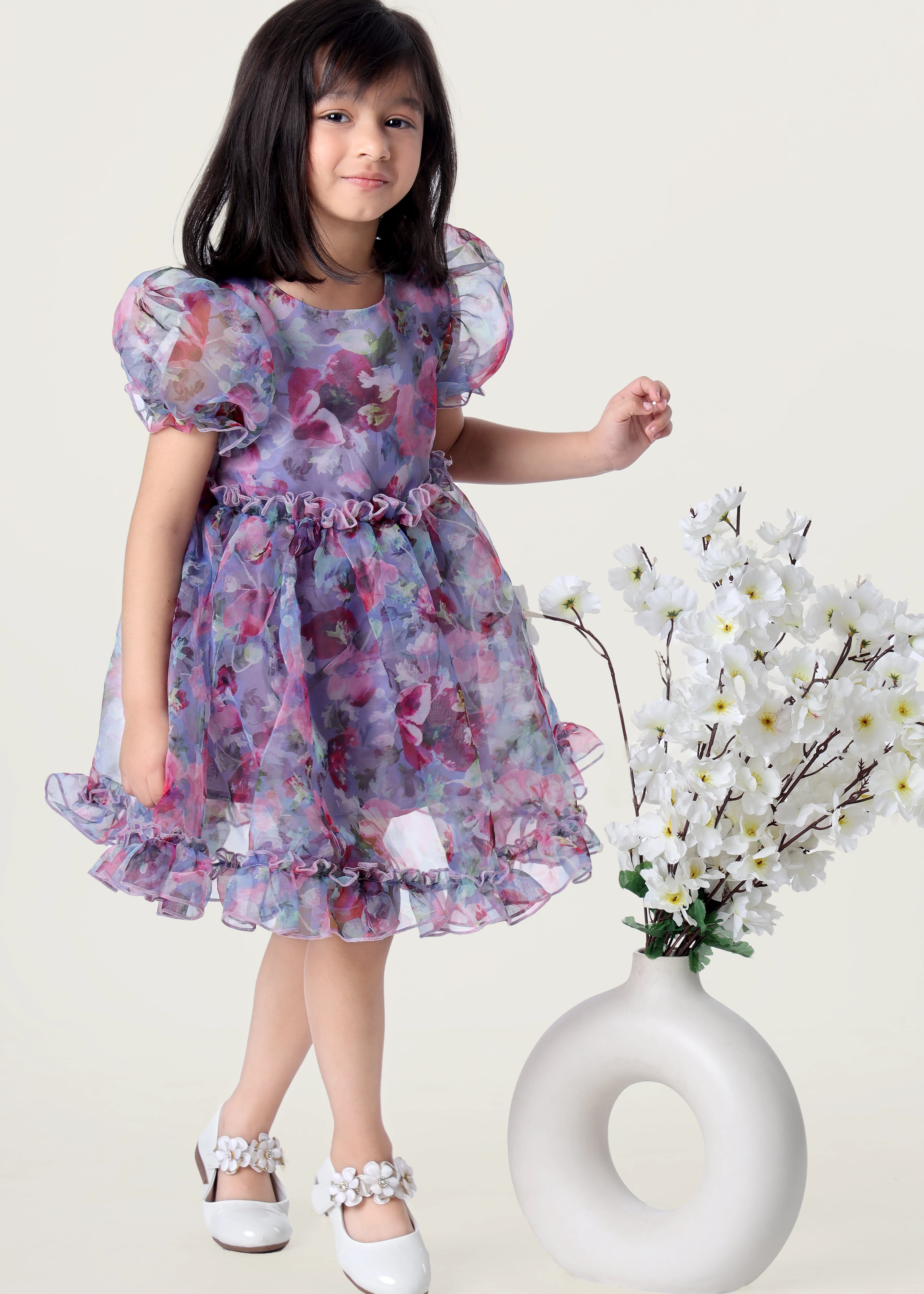 Floral frocks for girls discount