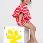 Stripped Playsuit for Girls
