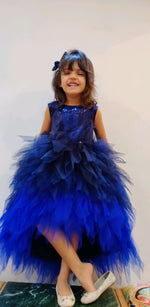 Load image into Gallery viewer, Blue Star Hilow Party dress Gown Forever Kidz 
