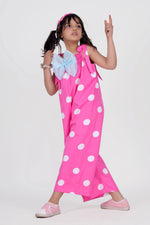 Load image into Gallery viewer, Pink Pola Jumpsuit
