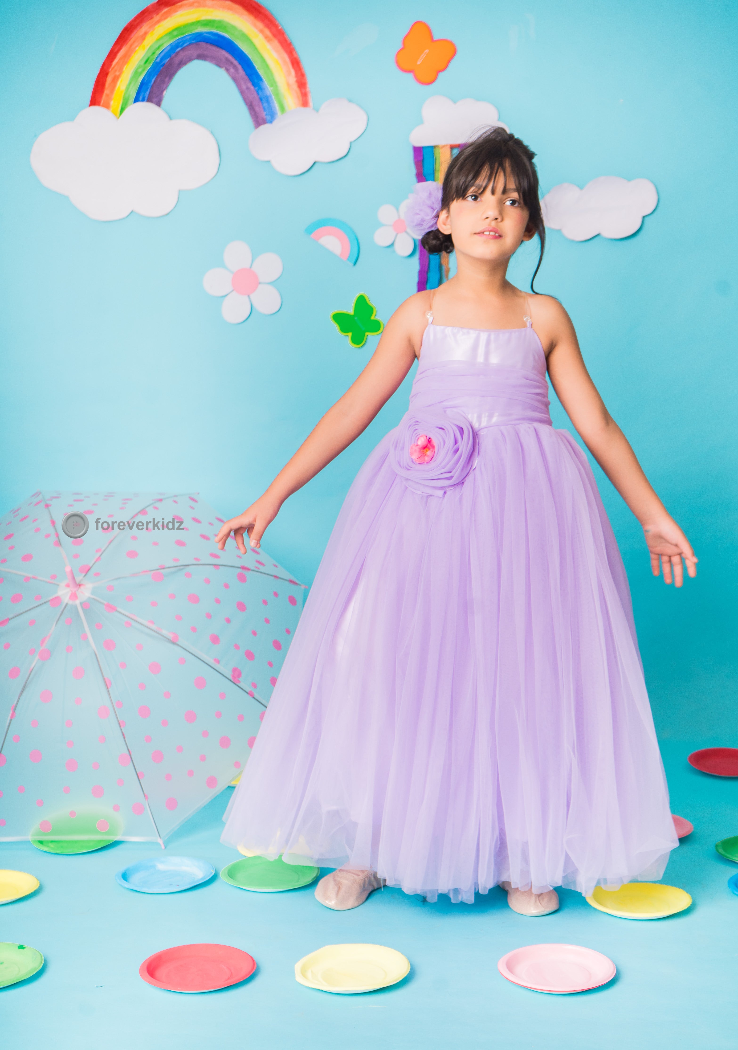 Lavender Flower Dress