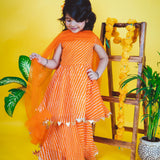 Marigold Leheriya Sharara Set