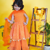 Marigold Leheriya Sharara Set