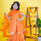 Marigold Leheriya Sharara Set