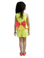 Load image into Gallery viewer, Flaming Peplum Bow Dress
