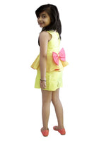 Load image into Gallery viewer, Flaming Peplum Bow Dress
