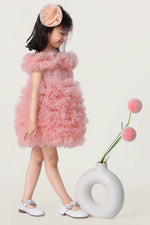 Load image into Gallery viewer, Peach Lemonade Ruffle Dress
