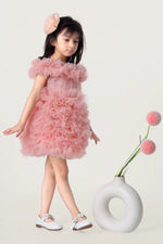 Load image into Gallery viewer, Peach Lemonade Ruffle Dress
