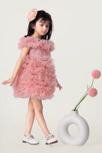 Peach Lemonade Ruffle Dress