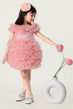 Load image into Gallery viewer, Peach Lemonade Ruffle Dress
