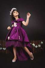 Load image into Gallery viewer, Purple Garden Hi Low Dress
