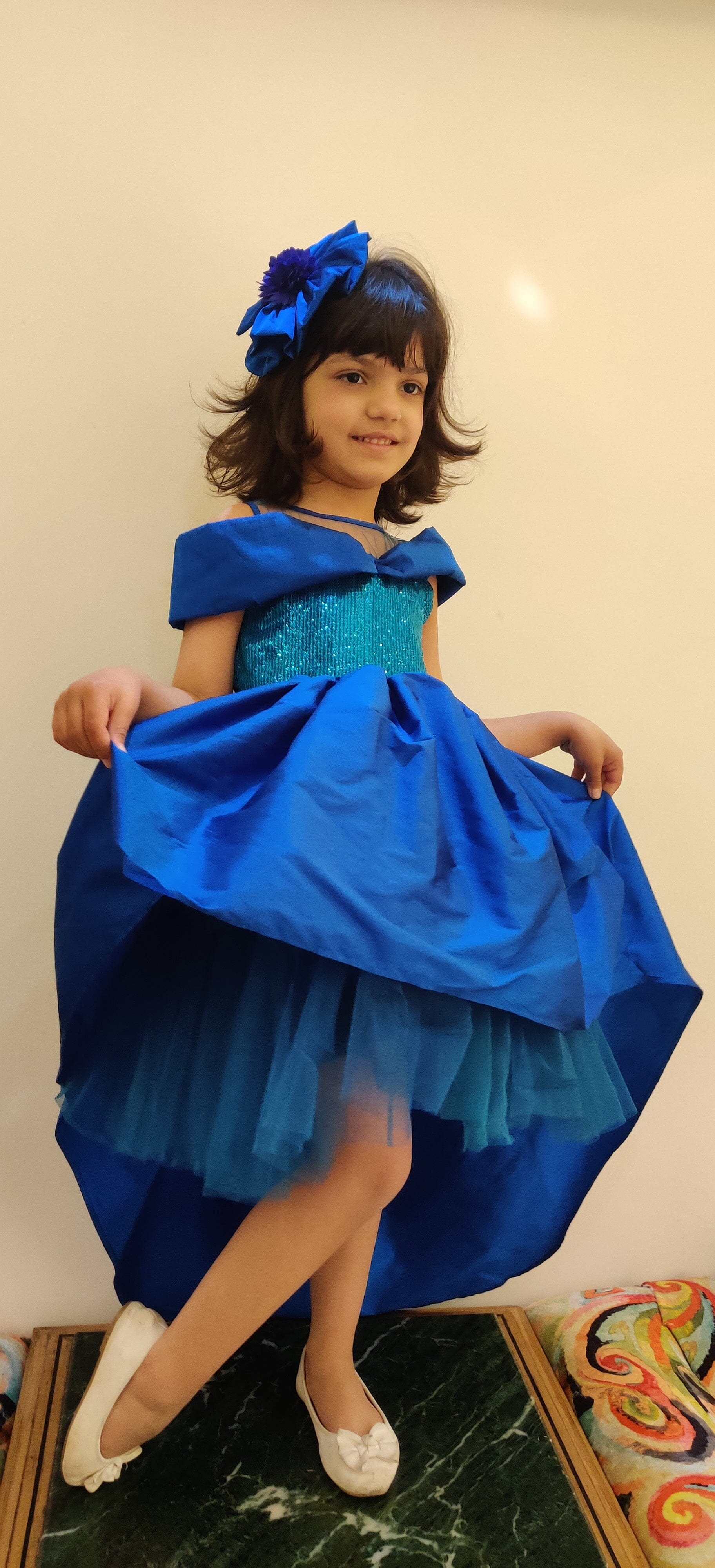 Sky and Star Hi Low Party Dress Gown Forever Kidz 
